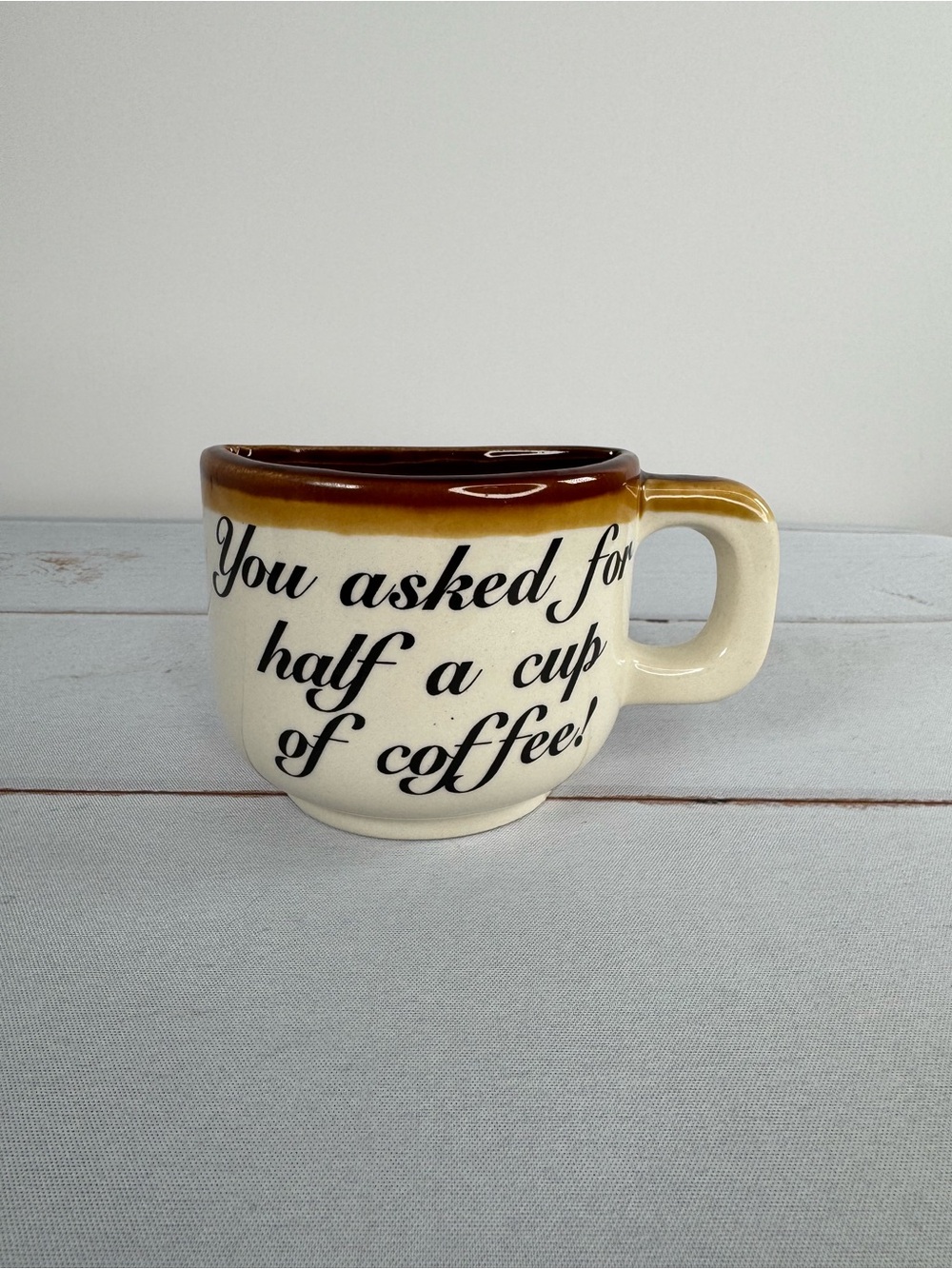 Vintage "Half a Cup of Coffee" Novelty Mug Tennessee Souvenir
